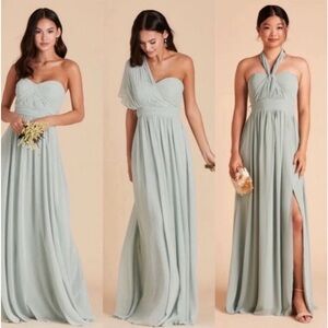 NWT Birdy Grey Grace Convertible Chiffon
Bridesmaid Dress L w/ slit